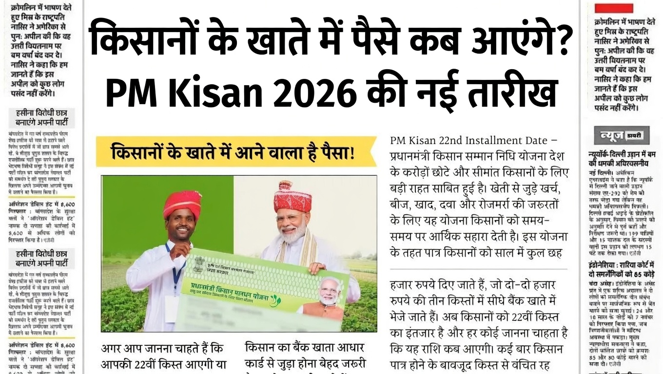 PM Kisan 22nd installment